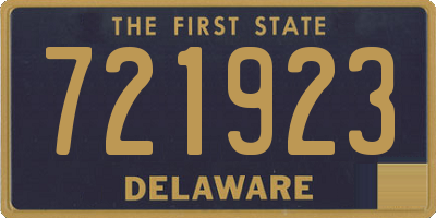 DE license plate 721923