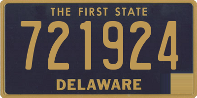DE license plate 721924