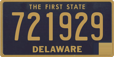 DE license plate 721929