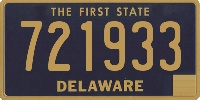 DE license plate 721933