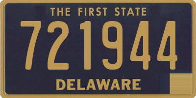 DE license plate 721944