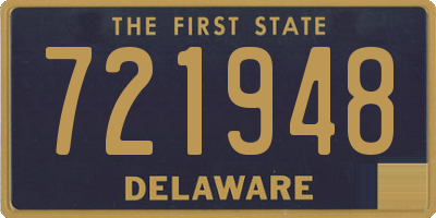 DE license plate 721948