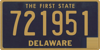 DE license plate 721951