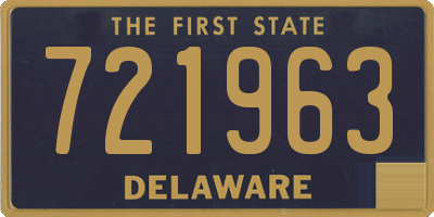 DE license plate 721963
