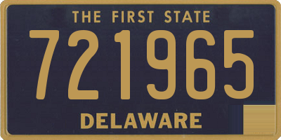 DE license plate 721965