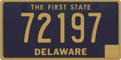 DE license plate 72197