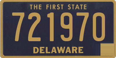 DE license plate 721970