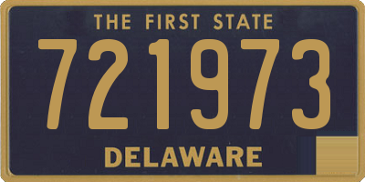 DE license plate 721973
