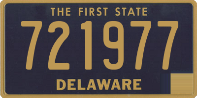 DE license plate 721977