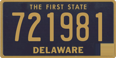 DE license plate 721981