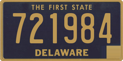 DE license plate 721984