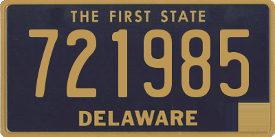 DE license plate 721985