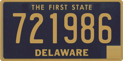 DE license plate 721986