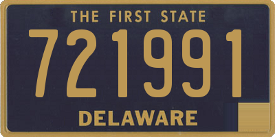 DE license plate 721991