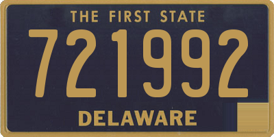 DE license plate 721992