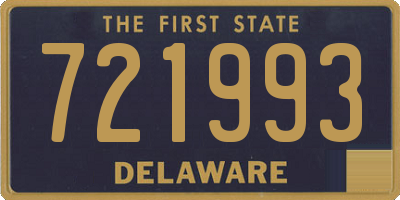 DE license plate 721993