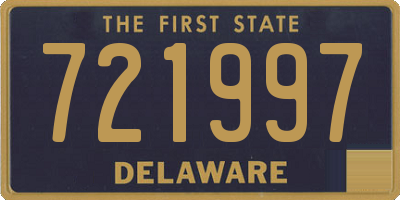 DE license plate 721997
