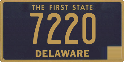 DE license plate 7220