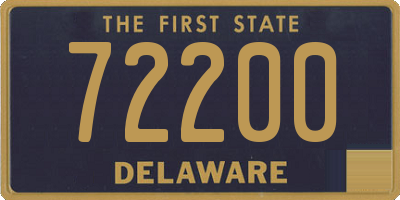 DE license plate 72200