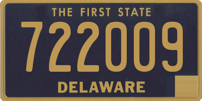 DE license plate 722009