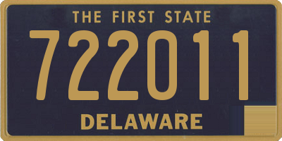 DE license plate 722011
