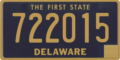 DE license plate 722015