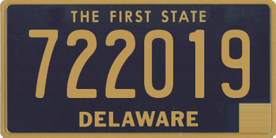 DE license plate 722019