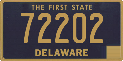 DE license plate 72202