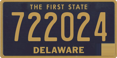 DE license plate 722024