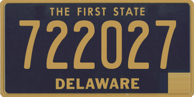 DE license plate 722027