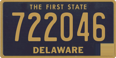 DE license plate 722046