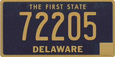 DE license plate 72205