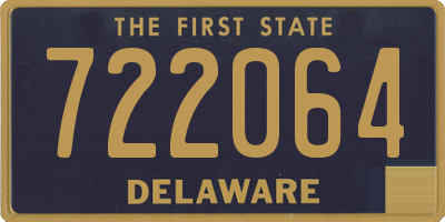 DE license plate 722064