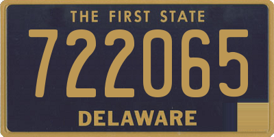 DE license plate 722065