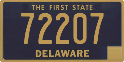 DE license plate 72207