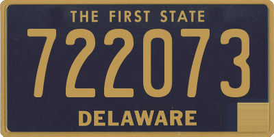 DE license plate 722073