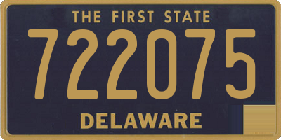 DE license plate 722075