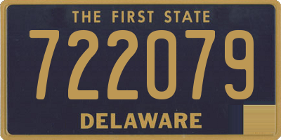 DE license plate 722079