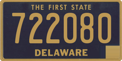 DE license plate 722080