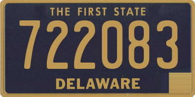 DE license plate 722083