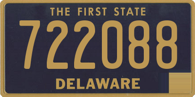 DE license plate 722088
