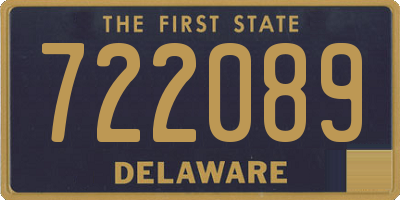 DE license plate 722089