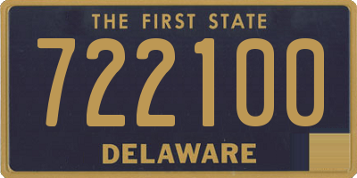 DE license plate 722100