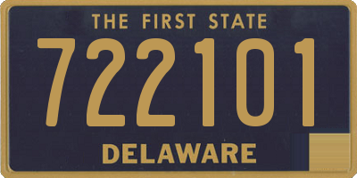 DE license plate 722101
