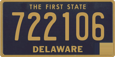 DE license plate 722106