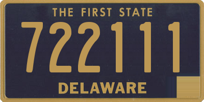 DE license plate 722111