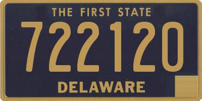 DE license plate 722120