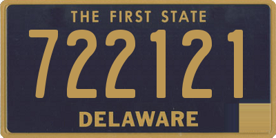 DE license plate 722121