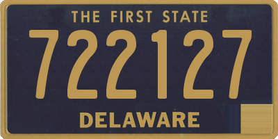 DE license plate 722127
