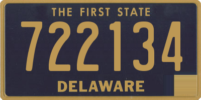 DE license plate 722134